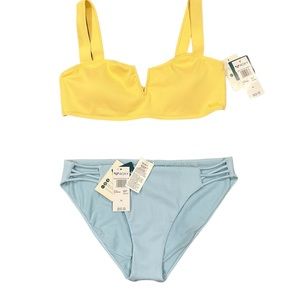 ROXY Textured rib Bikini Set XL